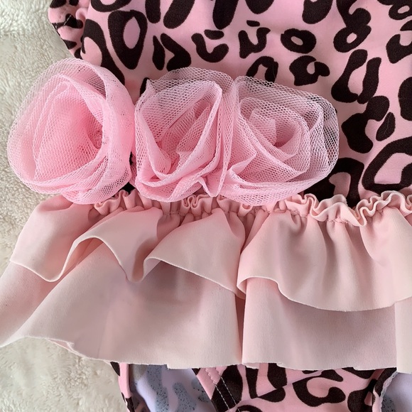 Koala Baby Pink Leopard Swimsuit 12M EUC 😍 - Picture 8 of 9